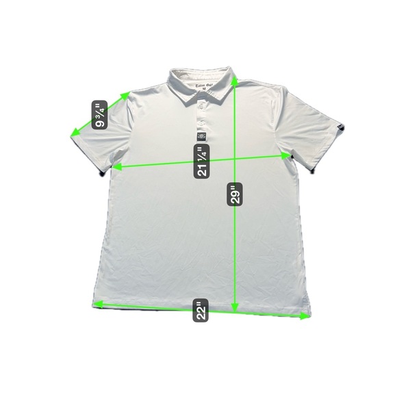 Tattoo Golf Cool-Stretch Polo Shirt Men’s Medium White Performance Skull Logo - Picture 3 of 7